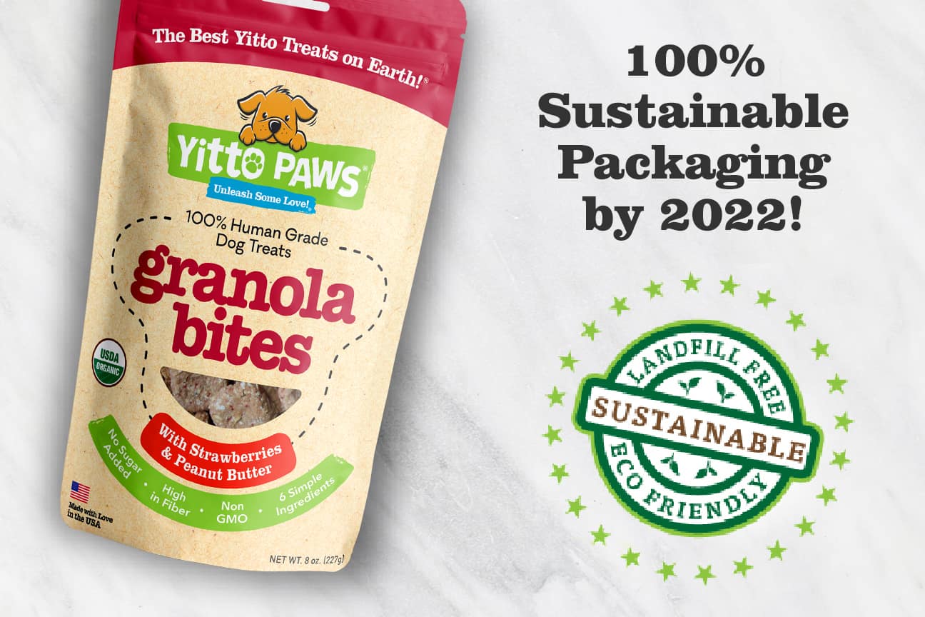 100% sustainable packaging is Yitto Paws goal by 2022