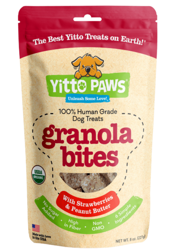 Strawberry Granola Bites Organic Human Grade Dog Treats