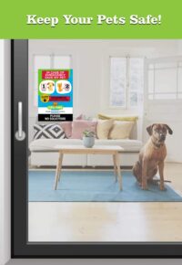 Emergency Cling on door with dog